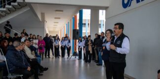 Dámaso Anaya da mensaje de bienvenida al ciclo escolar de la UAT Primavera 2024